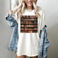 Book Book Shelves Library Women's Comfort Colors T-Shirt Ivory