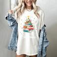 All Booked For Christmas Book Christmas Book Lover Librarian Women's Comfort Colors T-Shirt Ivory