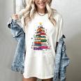 All Booked For Christmas Book Christmas Tree Lights Women's Comfort Colors T-Shirt Ivory