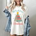 All Booked For Christmas Tree Book Bookish Christmas Women's Comfort Colors T-Shirt Ivory