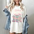 All Booked For Valentines Stacked Books Women's Comfort Colors T-Shirt Ivory All Booked For Valentines Stacked Books Women's Comfort Colors T-Shirt Ivory