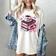 All Booked For Valentine's Teacher Coquette Bow Coffee Book Women's Comfort Colors T-Shirt Ivory All Booked For Valentine's Teacher Coquette Bow Coffee Book Women's Comfort Colors T-Shirt Ivory