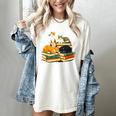 Bookish Cat Lover Cute Reading Squad Books & Kittens Love Women's Comfort Colors T-Shirt Ivory