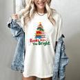 Books Make You Bright Christmas Librarian Book Lover Women's Comfort Colors T-Shirt Ivory