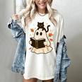 Books Ghost Reading Book Halloween Library Cat Fall Women's Comfort Colors T-Shirt Ivory Books Ghost Reading Book Halloween Library Cat Fall Women's Comfort Colors T-Shirt Ivory