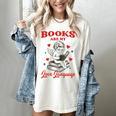 Books Are My LoveLanguage Cupid Valentines Women's Comfort Colors T-Shirt Ivory