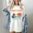 BOOKS AND MAINE COONS ARE MY THERAPY Main Coon Women's Comfort Colors T-Shirt Ivory