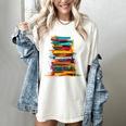 Books Painting Colorful Art Abstract Graphic Books Women's Comfort Colors T-Shirt Ivory