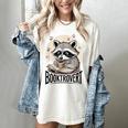Booktrovert Raccoon Reading And Coffee For Book Lover Women's Comfort Colors T-Shirt Ivory Booktrovert Raccoon Reading And Coffee For Book Lover Women's Comfort Colors T-Shirt Ivory