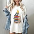 Bookworm Cockatiel Bird Reading Books Drinking Coffee Lover Women's Comfort Colors T-Shirt Ivory