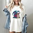 Bookworm Please I'm A Book Dragon Blue Dragon Women's Comfort Colors T-Shirt Ivory