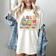 All Is Calm Said No Teacher Ever Book Christmas Tree Women's Comfort Colors T-Shirt Ivory All Is Calm Said No Teacher Ever Book Christmas Tree Women's Comfort Colors T-Shirt Ivory