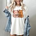 Capybara Axolotl Kawaii Kids Anime Book Lover Reading Women's Comfort Colors T-Shirt Ivory