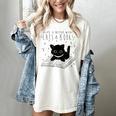 Cat Book For Women Life Is Better With Cats And Books Women's Comfort Colors T-Shirt Ivory