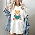 Cat Reading Books Bookworm Read One More Chapter Women's Comfort Colors T-Shirt Ivory Cat Reading Books Bookworm Read One More Chapter Women's Comfort Colors T-Shirt Ivory