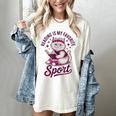 Cat Reading Is My Favorite Sport Retro Book Lover Women's Comfort Colors T-Shirt Ivory