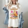 Cat Shirts For Women Book Lover Shirt Cats And Books Women's Comfort Colors T-Shirt Ivory