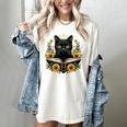 Cat For Women Book Lover Cute Cat And Book Women's Comfort Colors T-Shirt Ivory Cat For Women Book Lover Cute Cat And Book Women's Comfort Colors T-Shirt Ivory