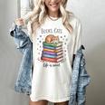Cats Books Lover Men Women Women's Comfort Colors T-Shirt Ivory Cats Books Lover Men Women Women's Comfort Colors T-Shirt Ivory