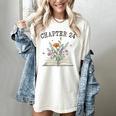 Chapter 24 Book Lovers & Readers 24th Birthday Wildflowers Women's Comfort Colors T-Shirt Ivory