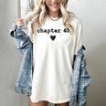 Chapter 40 Book Lovers Readers & Authors 40th Birthday Women's Comfort Colors T-Shirt Ivory