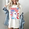 Childless Cat Ladies Vote Kamala Harris Cute Comic Book Cat Women's Comfort Colors T-Shirt Ivory