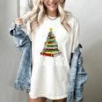Christmas Book Tree All Booked For Xmas Women's Comfort Colors T-Shirt Ivory