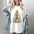 Christmas Book Tree Teacher Book Lover Xmas Librarian Women's Comfort Colors T-Shirt Ivory Christmas Book Tree Teacher Book Lover Xmas Librarian Women's Comfort Colors T-Shirt Ivory