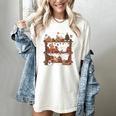 Christmas Cats Bookshelf Gingerbread Women's Comfort Colors T-Shirt Ivory Christmas Cats Bookshelf Gingerbread Women's Comfort Colors T-Shirt Ivory