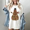 Christmas Snowman Made Of Books Holiday Reading Xmas Women's Comfort Colors T-Shirt Ivory