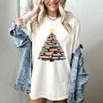 Christmas Tree Books Book Reading Bookworm Women's Comfort Colors T-Shirt Ivory