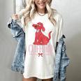 Clifford The Big Red Dog Pink Text With Bow Illustrated Book Women's Comfort Colors T-Shirt Ivory Clifford The Big Red Dog Pink Text With Bow Illustrated Book Women's Comfort Colors T-Shirt Ivory