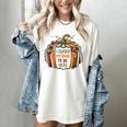 I Closed My Book To Be Here Fall Pumpkin Women's Comfort Colors T-Shirt Ivory I Closed My Book To Be Here Fall Pumpkin Women's Comfort Colors T-Shirt Ivory