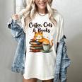 Coffee Cats And Books Lover For Women & Girls Coffee Women's Comfort Colors T-Shirt Ivory Coffee Cats And Books Lover For Women & Girls Coffee Women's Comfort Colors T-Shirt Ivory