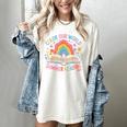 Color Our World Summer Reading 2025 Rainbow Art Book Women's Comfort Colors T-Shirt Ivory