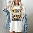 Composition Notebook Costume Teacher Matching Halloween Book Women's Comfort Colors T-Shirt Ivory