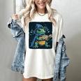 Cool Magical Book With Wizard Turtle For Adults And Kids Women's Comfort Colors T-Shirt Ivory Cool Magical Book With Wizard Turtle For Adults And Kids Women's Comfort Colors T-Shirt Ivory