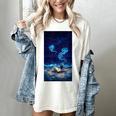Cosmic Botanical Book Lover Reading Women's Comfort Colors T-Shirt Ivory
