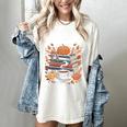 Cozy Autumn Books Fully Booked For Fall Books Pumpkin Women's Comfort Colors T-Shirt Ivory