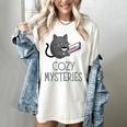 Cozy Mysteries Coffee And Novel For Book Lovers Women's Comfort Colors T-Shirt Ivory Cozy Mysteries Coffee And Novel For Book Lovers Women's Comfort Colors T-Shirt Ivory