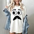 Creepy Face Carrot Halloween Book Character Costume Women's Comfort Colors T-Shirt Ivory