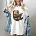 Cute Book Sea Otter Women's Comfort Colors T-Shirt Ivory