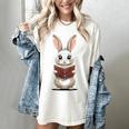 Cute Bookworm Bunny Reading For Kids And Teachers Women's Comfort Colors T-Shirt Ivory Cute Bookworm Bunny Reading For Kids And Teachers Women's Comfort Colors T-Shirt Ivory