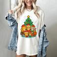 Cute Cats Reading Books Christmas Tree Women's Comfort Colors T-Shirt Ivory