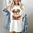 Cute Dog Boxer Reading Book Women's Comfort Colors T-Shirt Ivory