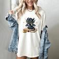 Cute Dragon Books Flower Bookworm Book Lover Women's Comfort Colors T-Shirt Ivory
