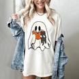 Cute Ghost Cat Reading Book Spooky Season Halloween Costume Women's Comfort Colors T-Shirt Ivory Cute Ghost Cat Reading Book Spooky Season Halloween Costume Women's Comfort Colors T-Shirt Ivory