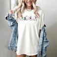 Cute Ghosts Reading Books Lover Spooky Season Halloween Women's Comfort Colors T-Shirt Ivory