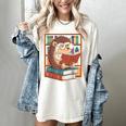 Cute Hedgehog Book Nerd Women's Comfort Colors T-Shirt Ivory Cute Hedgehog Book Nerd Women's Comfort Colors T-Shirt Ivory
