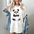 Cute Introvert Vibes – Panda Hello & Goodbye Women's Comfort Colors T-Shirt Ivory